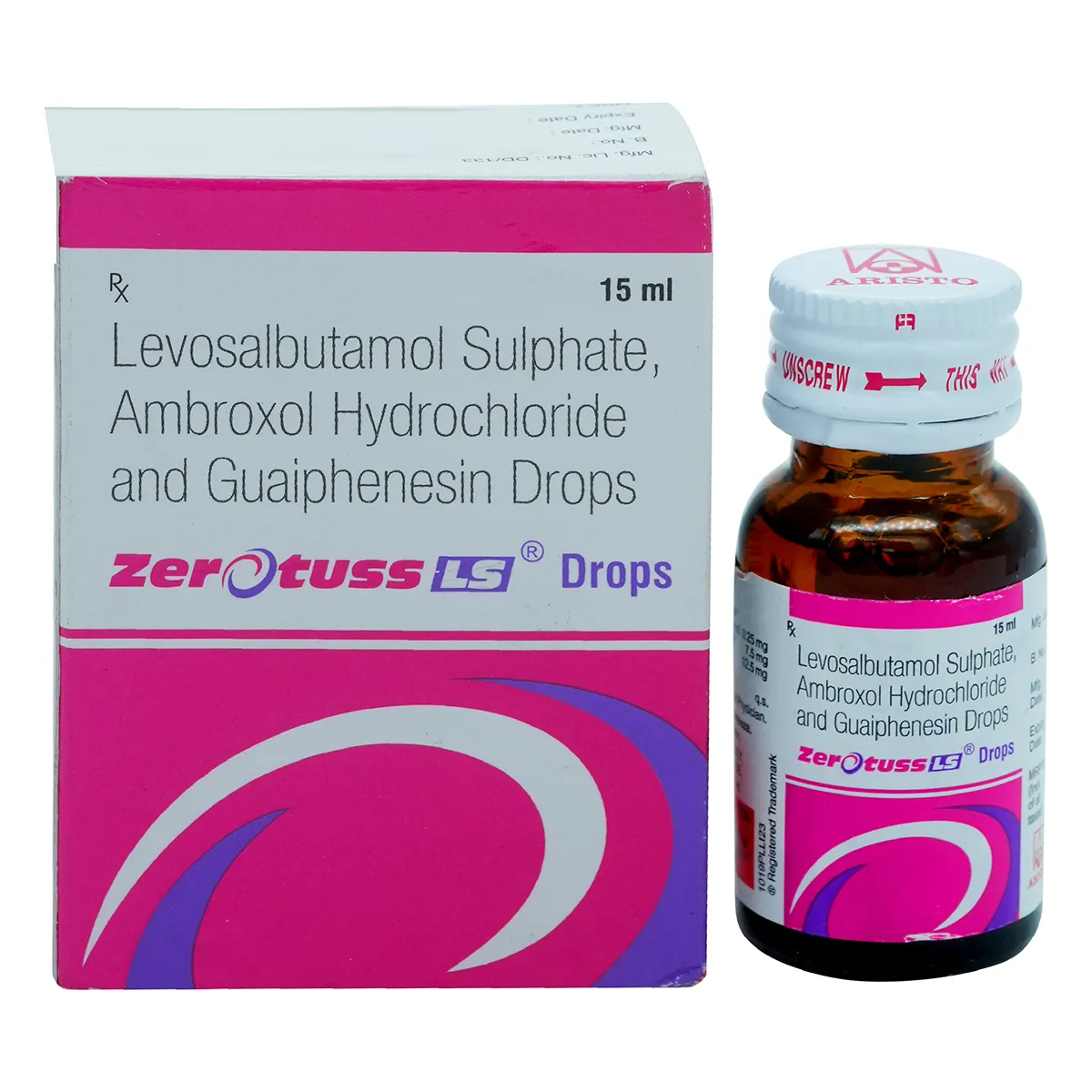 zerotuss ls drops Zerotuss LS Oral Drops, Aristo Pharma cough drops, Ambroxol Levosalbutamol Guaifenesin drops, baby cough medicine, Zerotuss LS drops uses, Zerotuss LS price, mucus relief drops, wet cough drops for infants